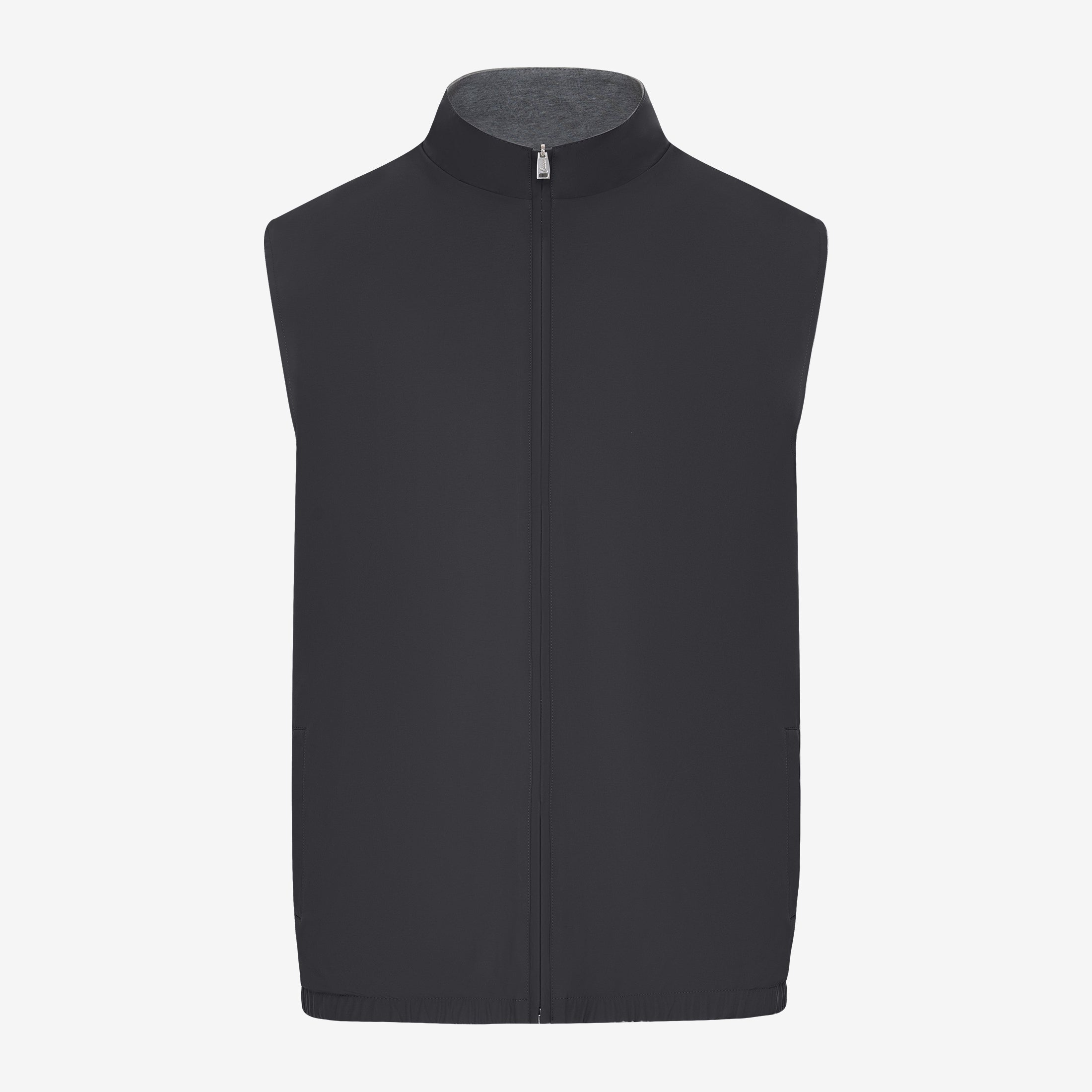 Bodywarmer omkeerbaar - zwart / donkergrijs