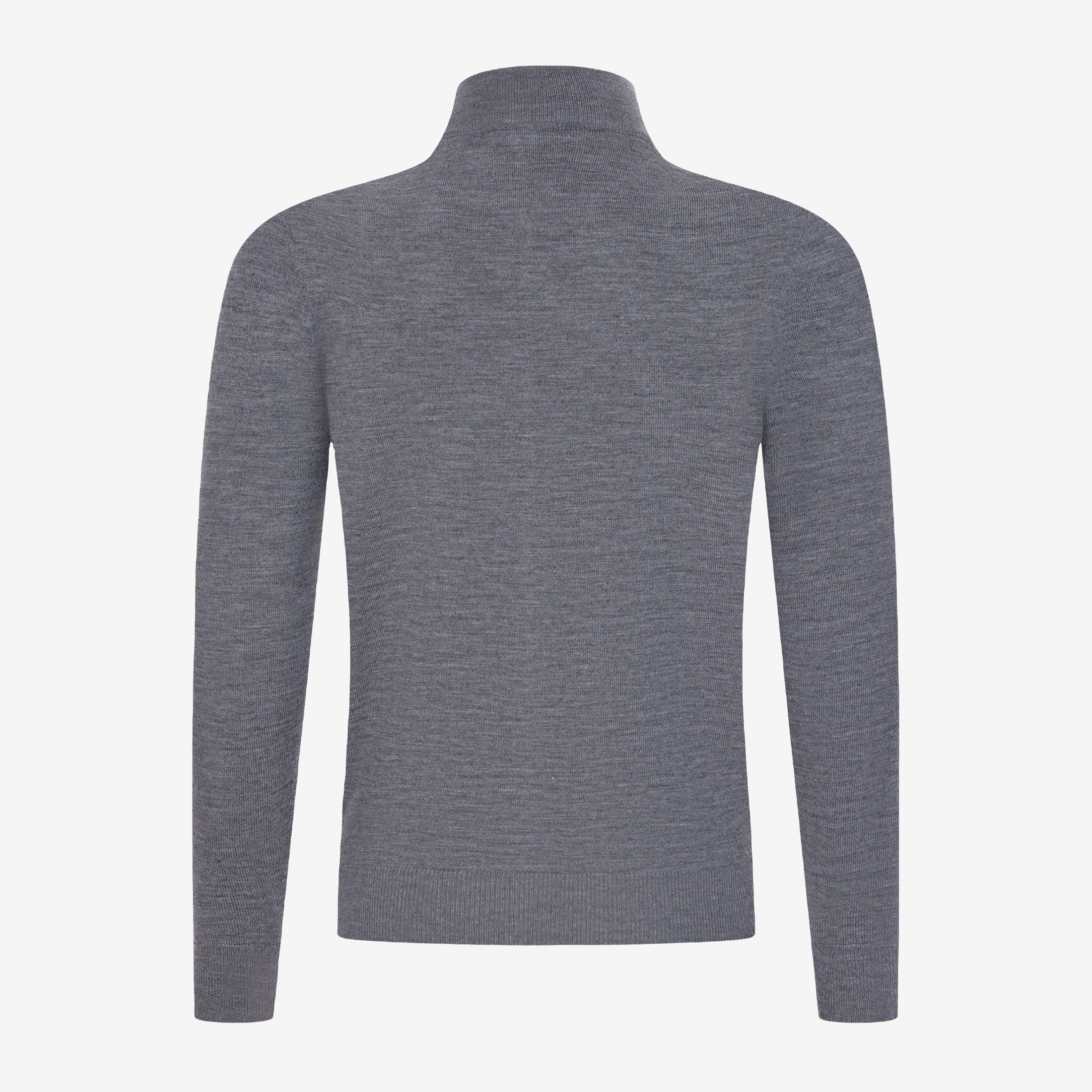 Wollen vest met rits - donkergrijs