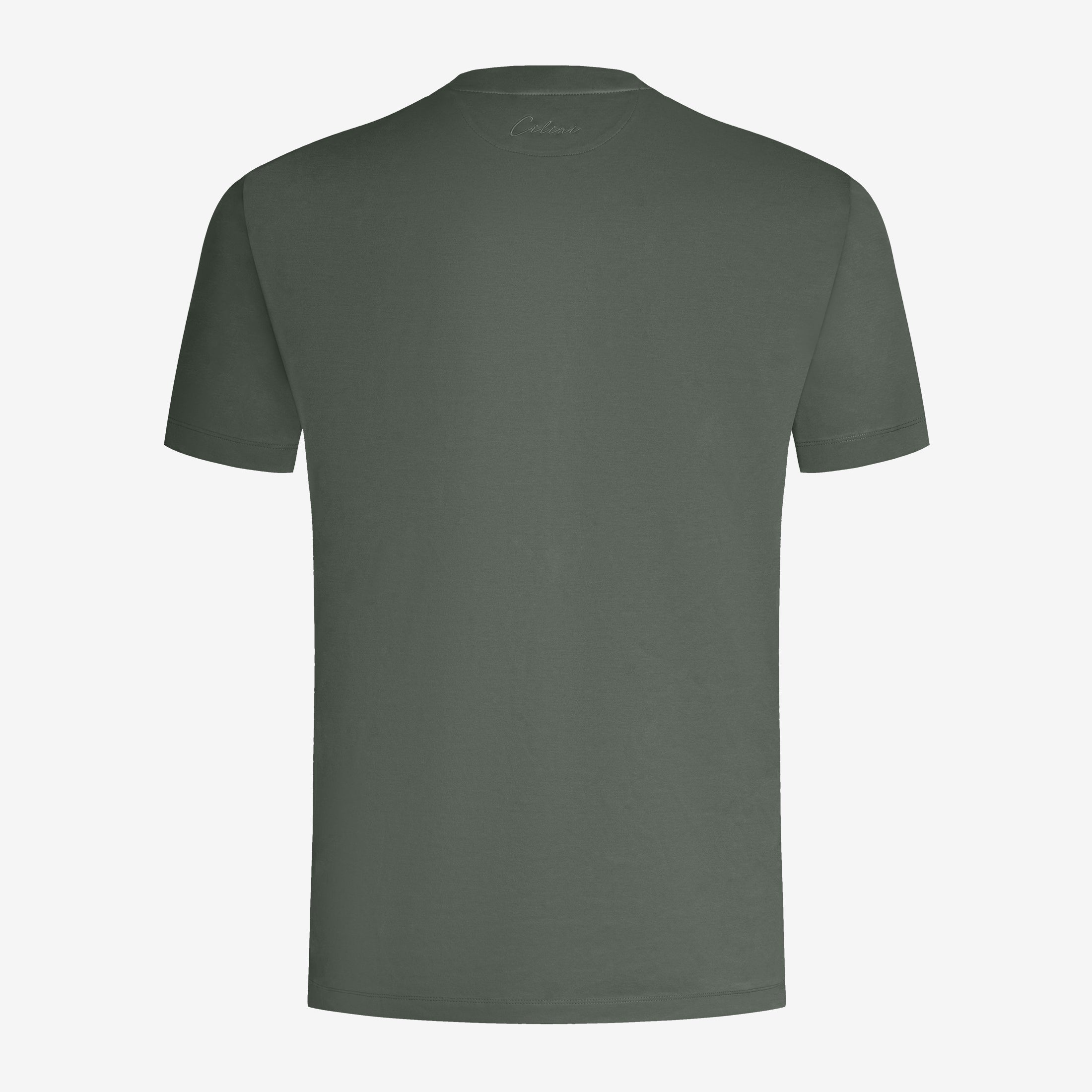 Mercerized Supima T-shirt - Donkergroen