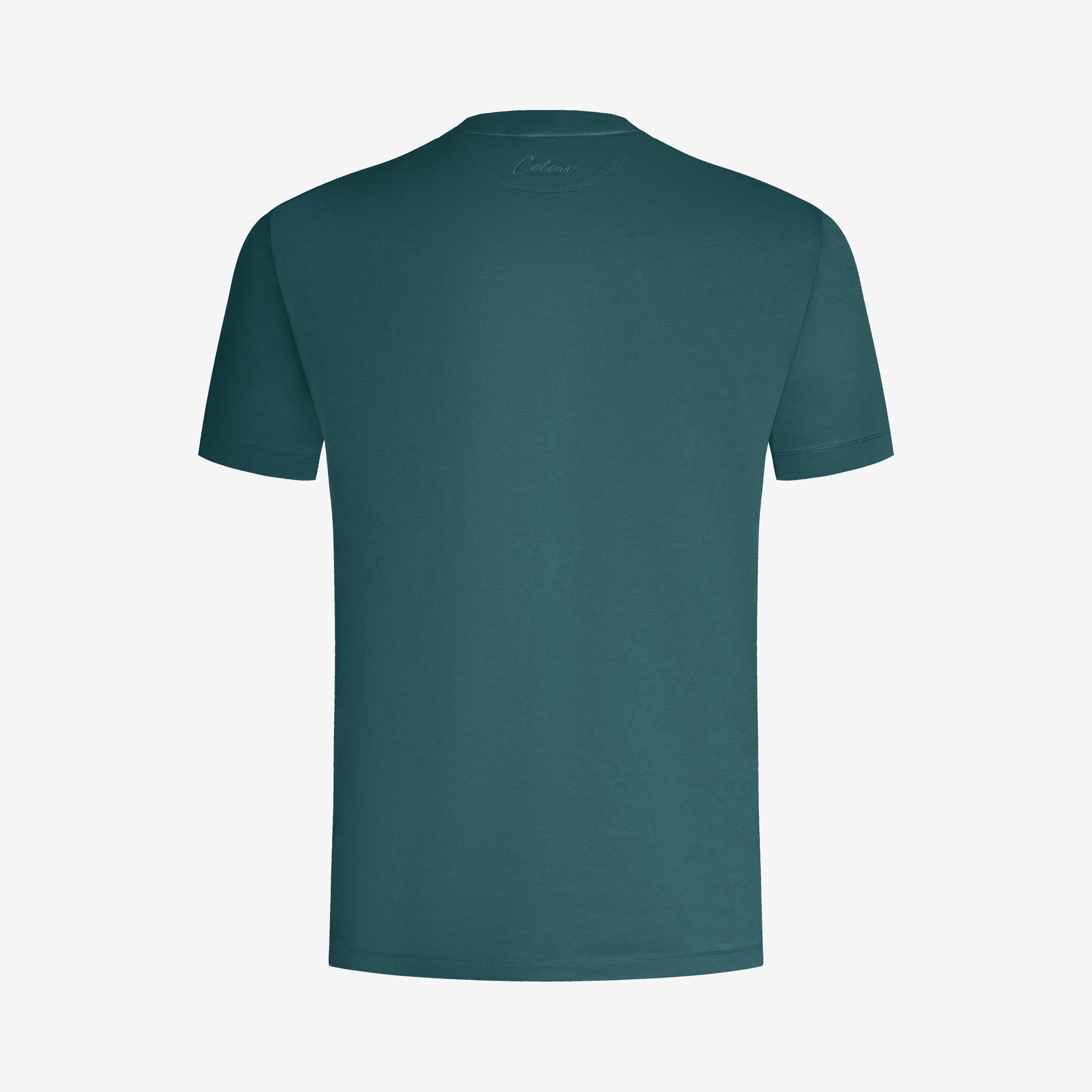 Mercerized Supima T-shirt - Petrolgroen