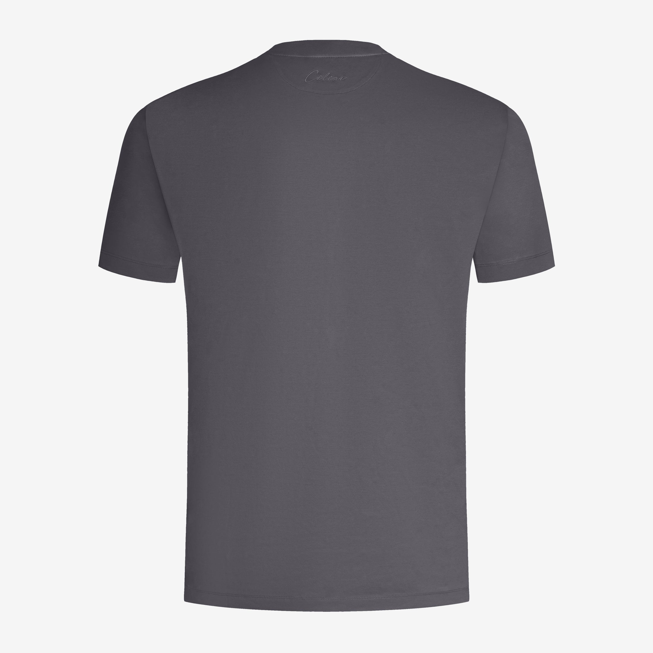 Mercerized Supima T-shirt - Donkergrijs