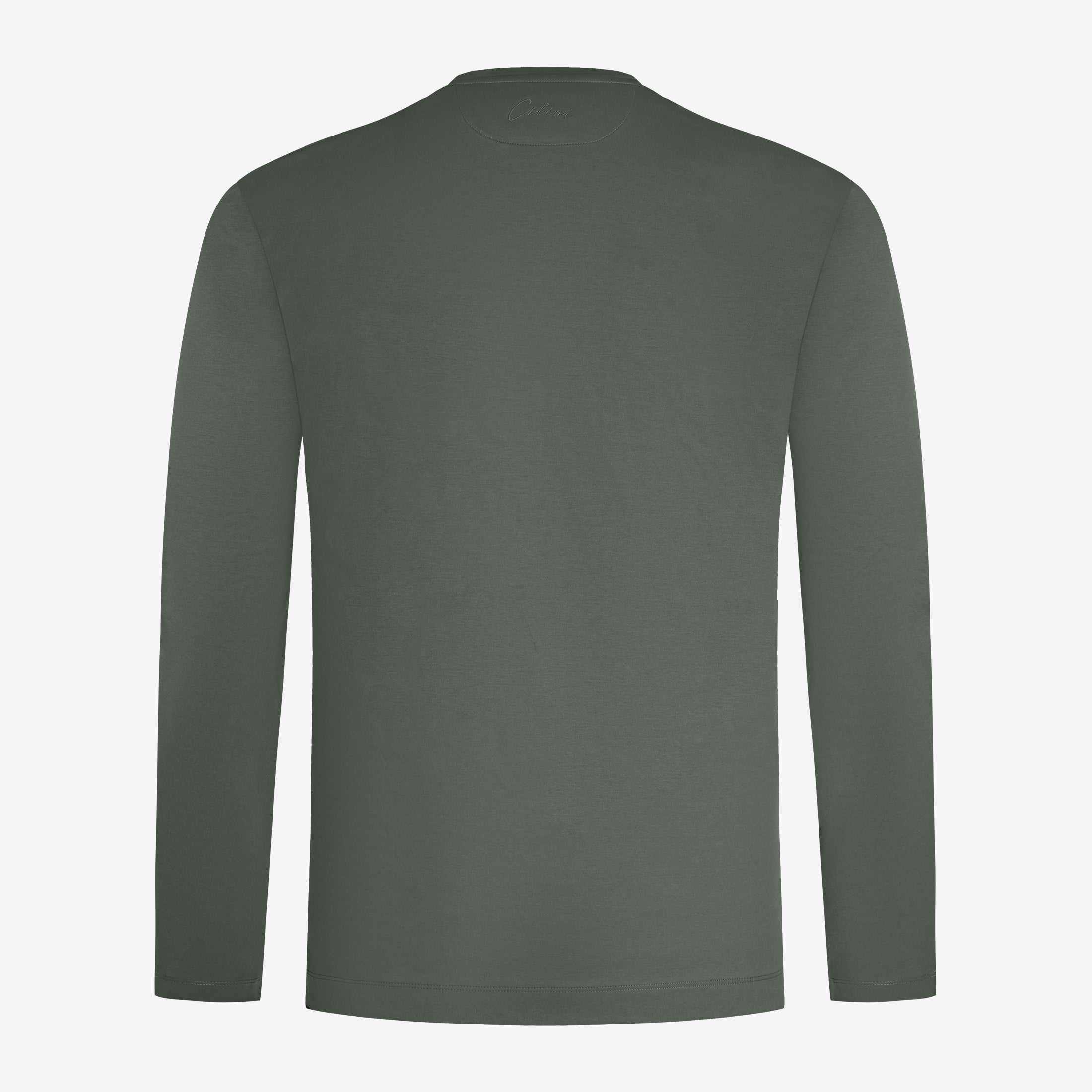 Mercerized Longsleeve - Donkergroen