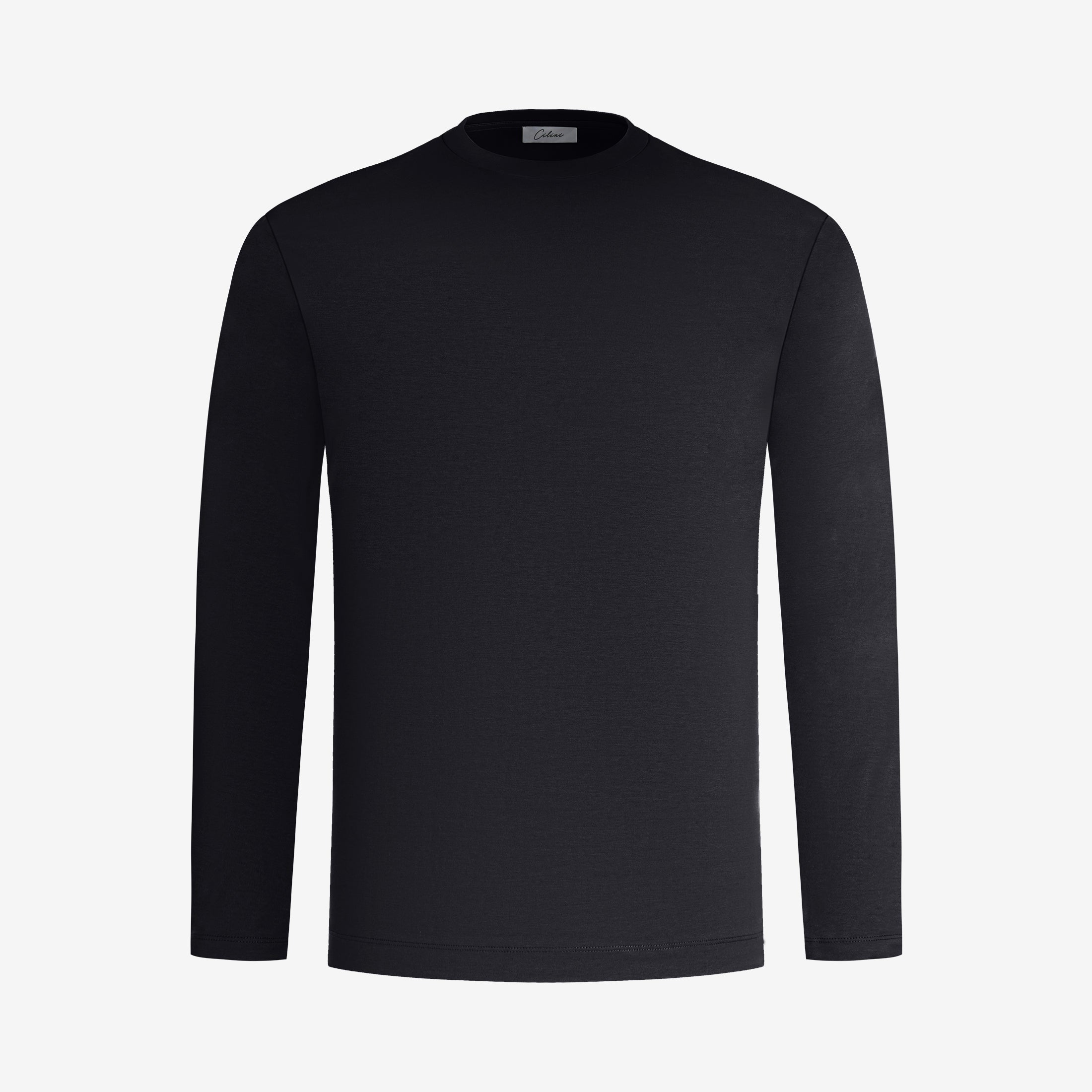 Mercerized Longsleeve - Zwart