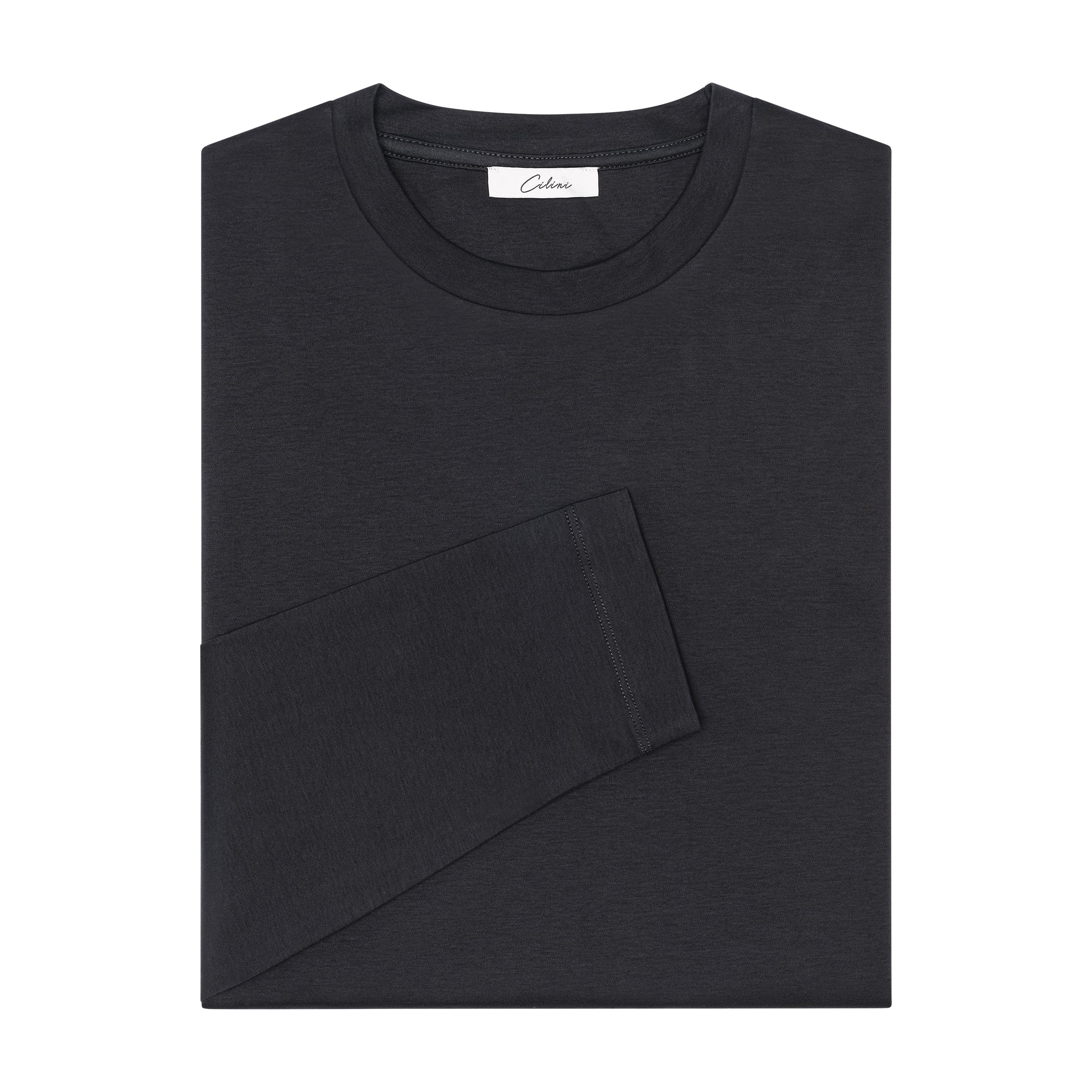 Mercerized Longsleeve - Zwart