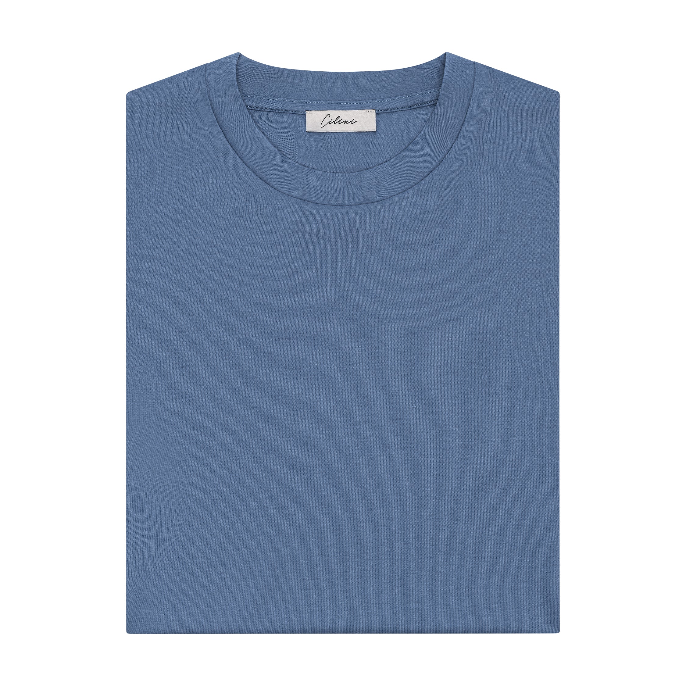 Mercerized Supima T-shirt - Felblauw