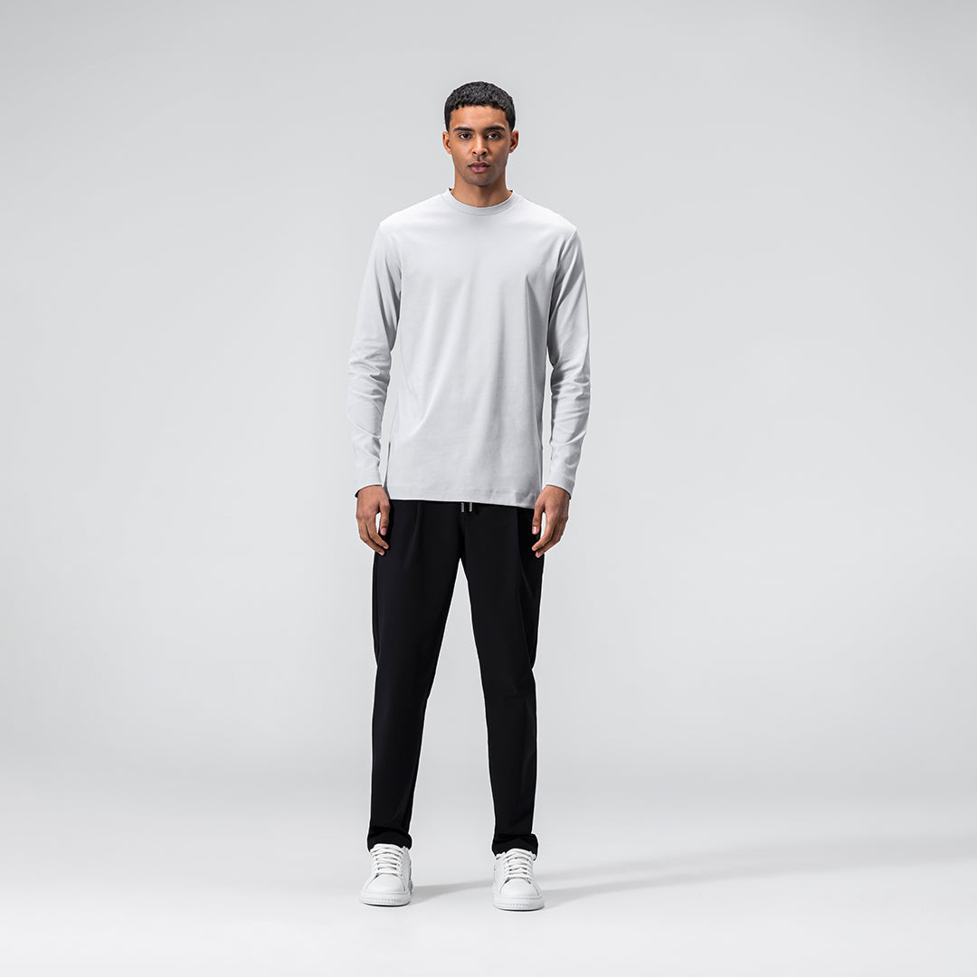 Mercerized Longsleeve - Grijs