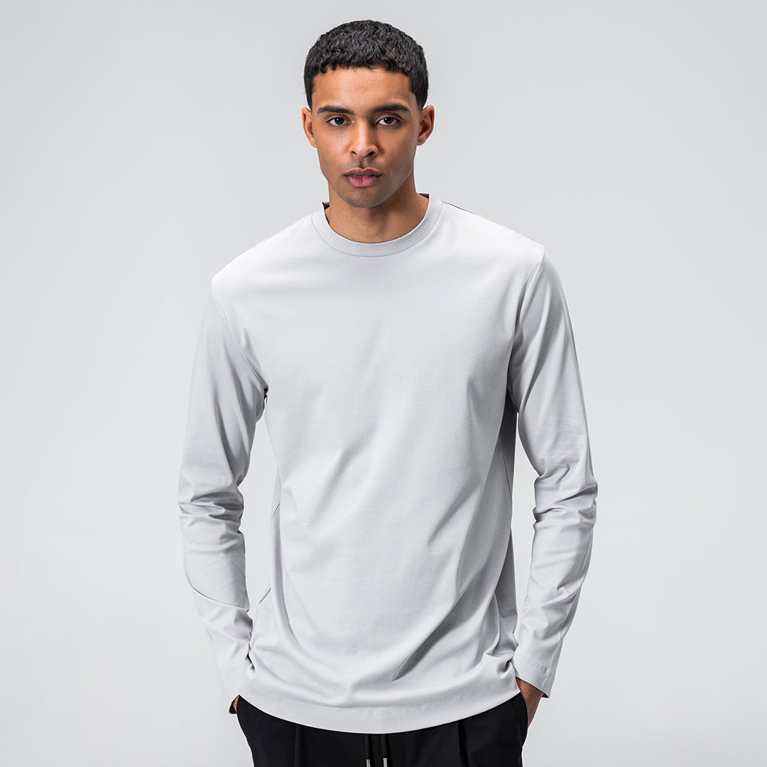 Mercerized Longsleeve - Grijs