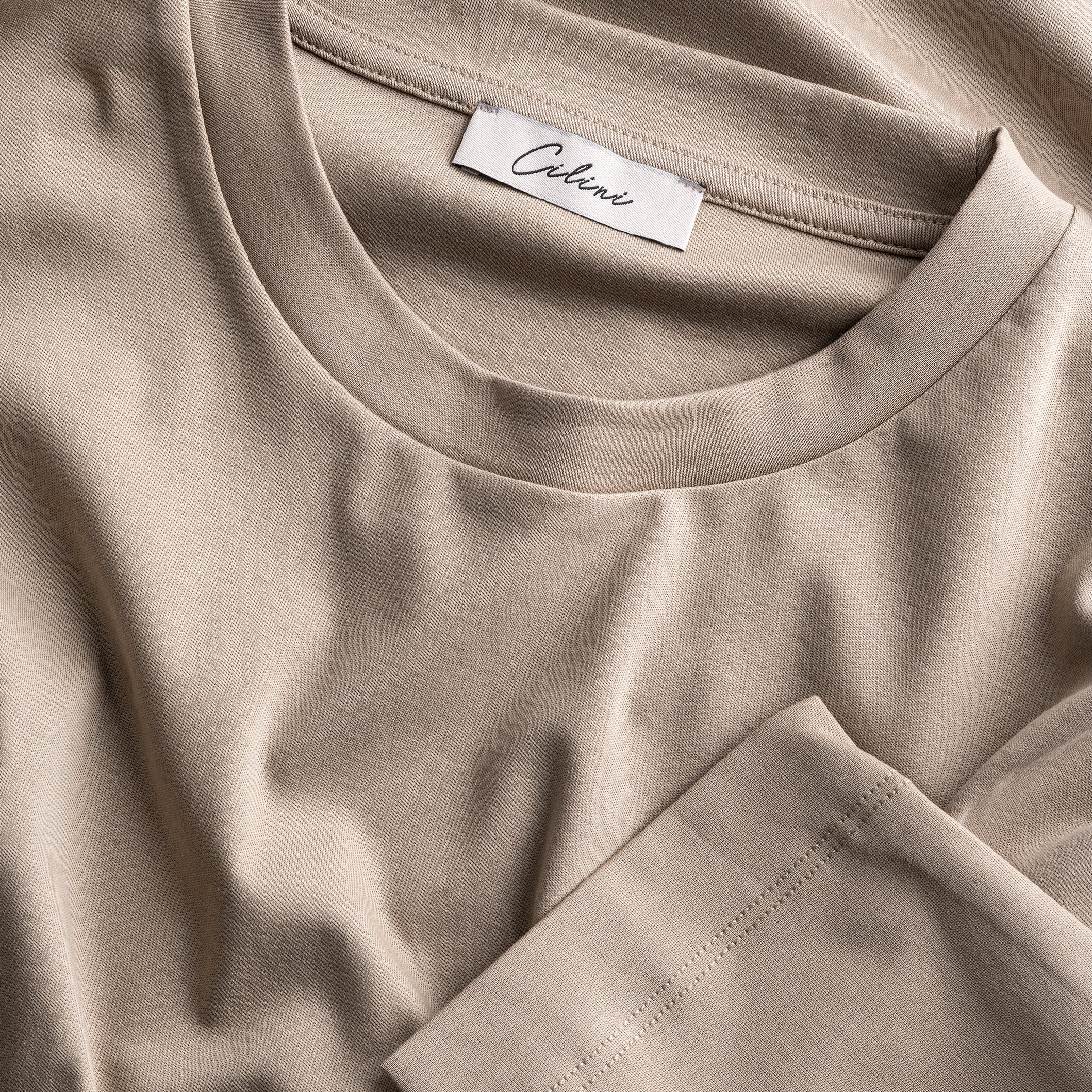 Mercerized Supima T-shirt - Sandy