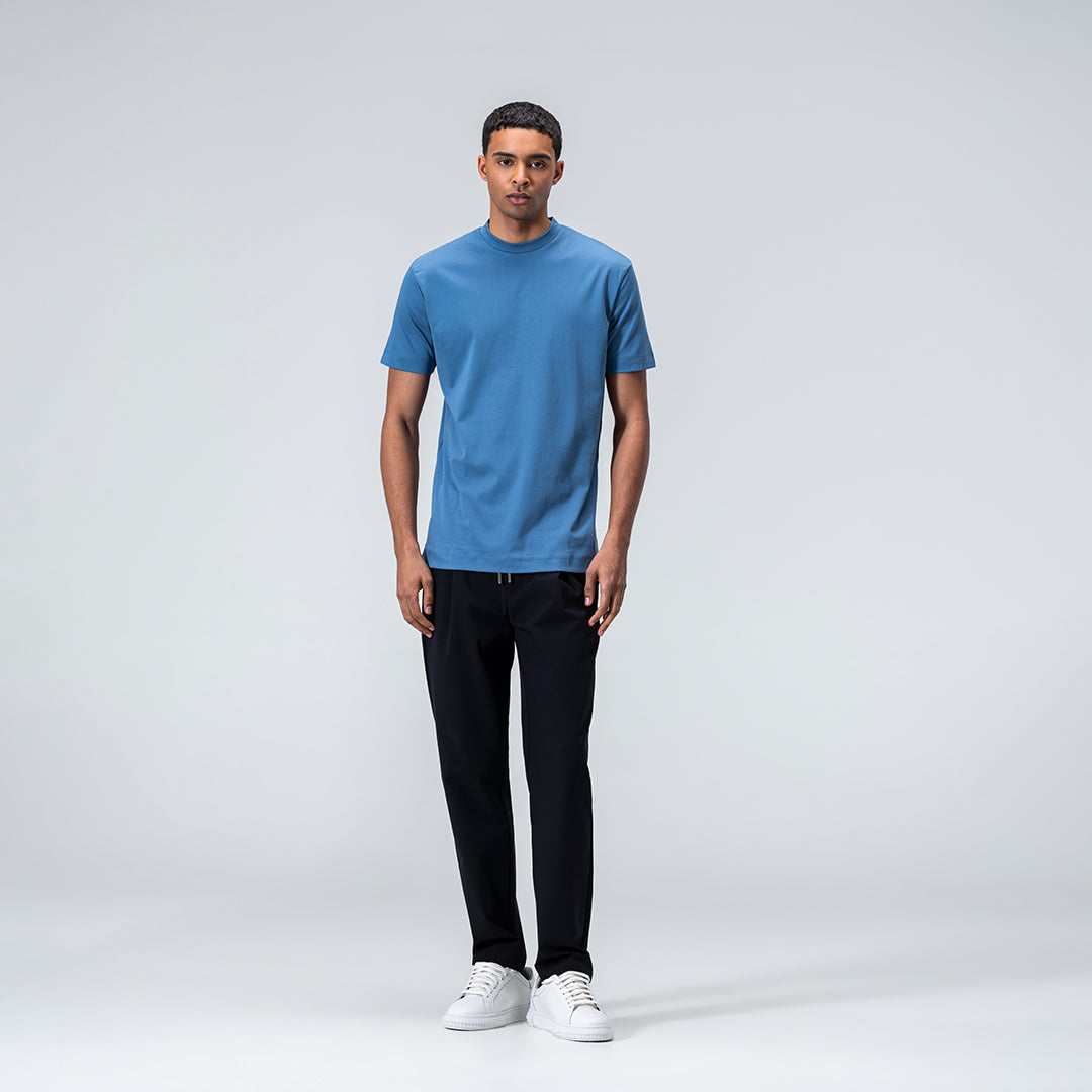 Mercerized Supima T-shirt - Felblauw