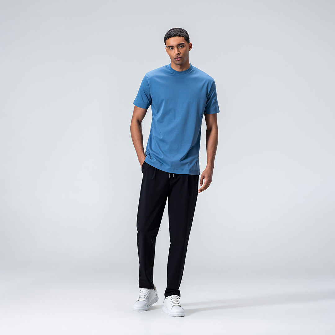 Mercerized Supima T-shirt - Felblauw