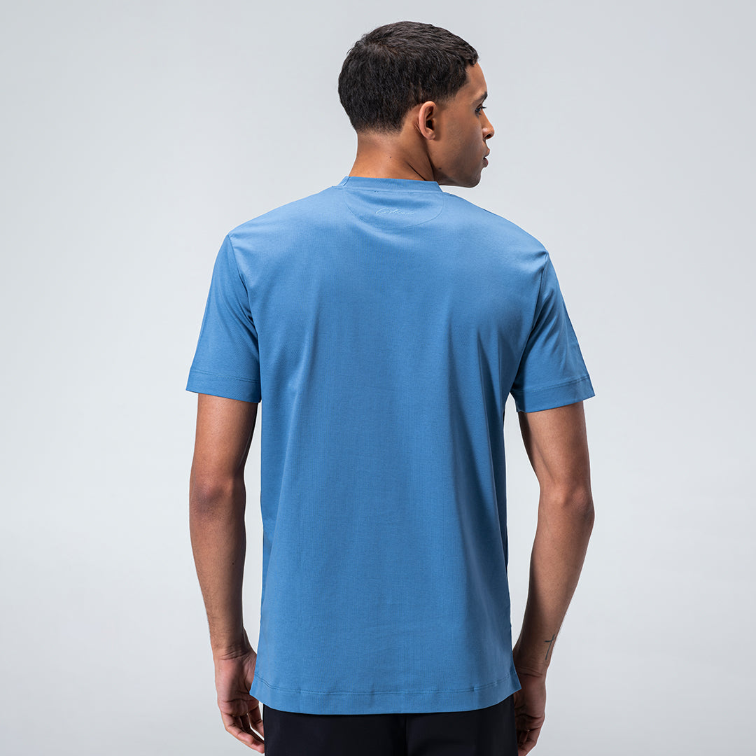 Mercerized Supima T-shirt - Felblauw