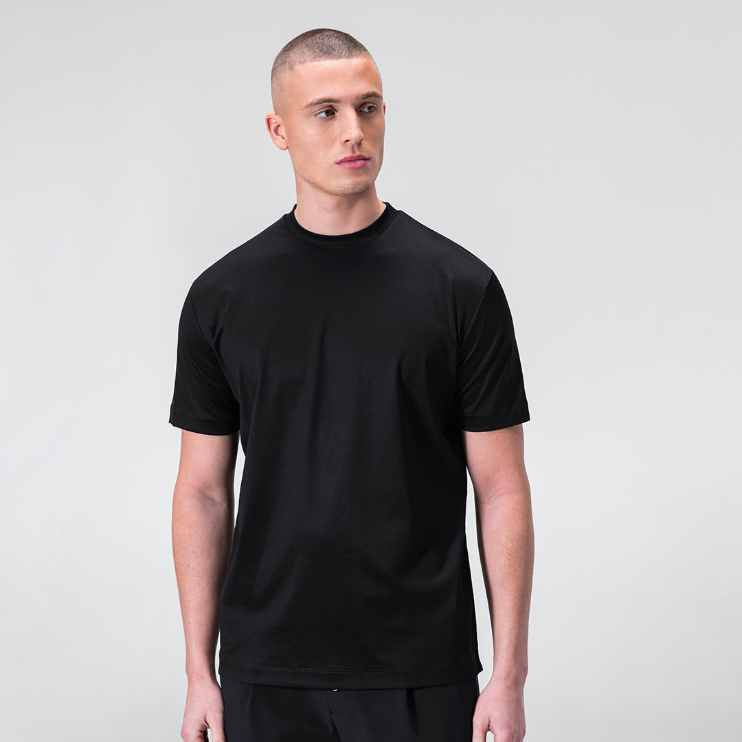 Mercerized Supima T-shirt - Zwart
