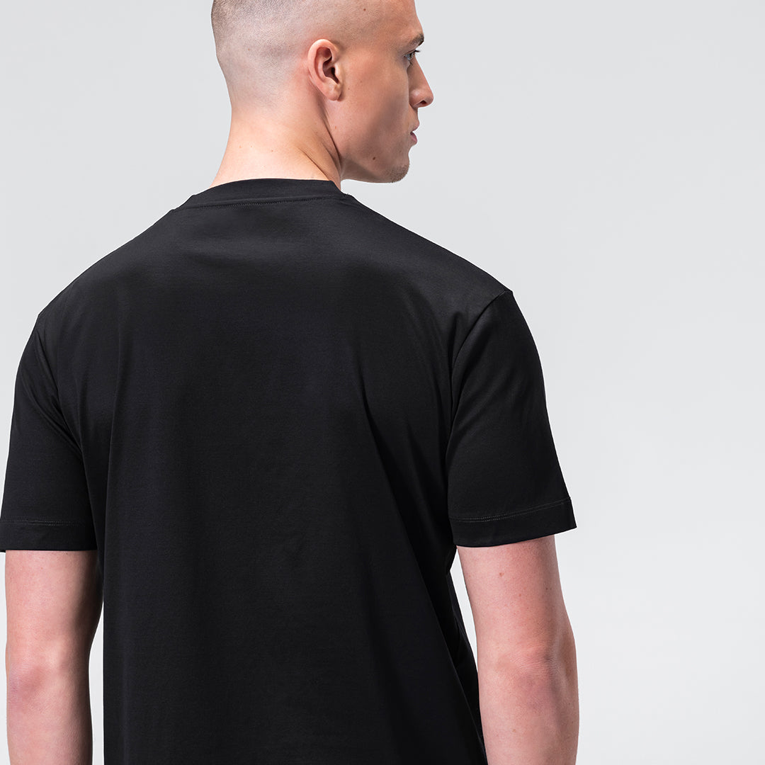 Mercerized Supima T-shirt - Zwart