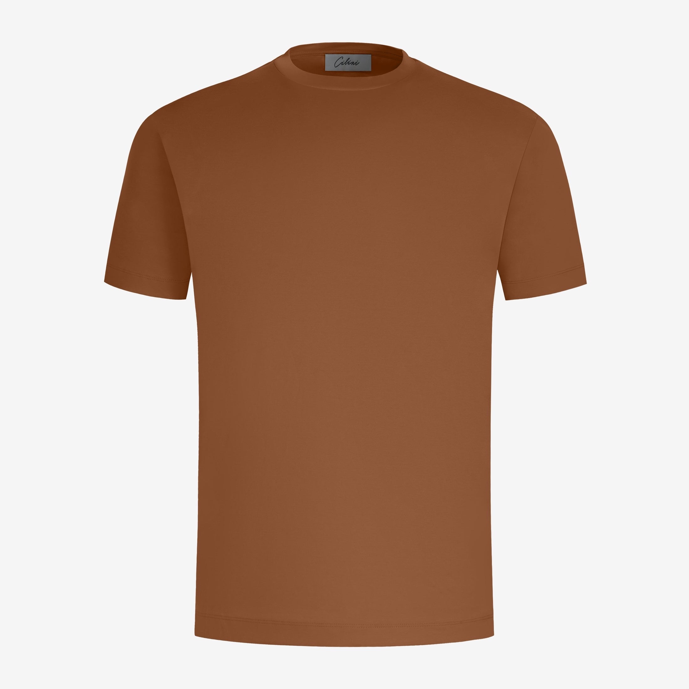 Mercerized Supima T-shirt - Copper Brown Tee