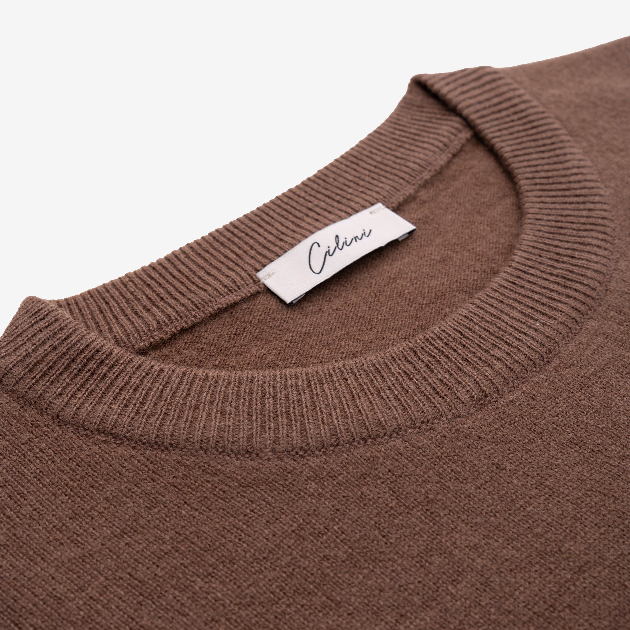 Wollen T-shirt - Bruin