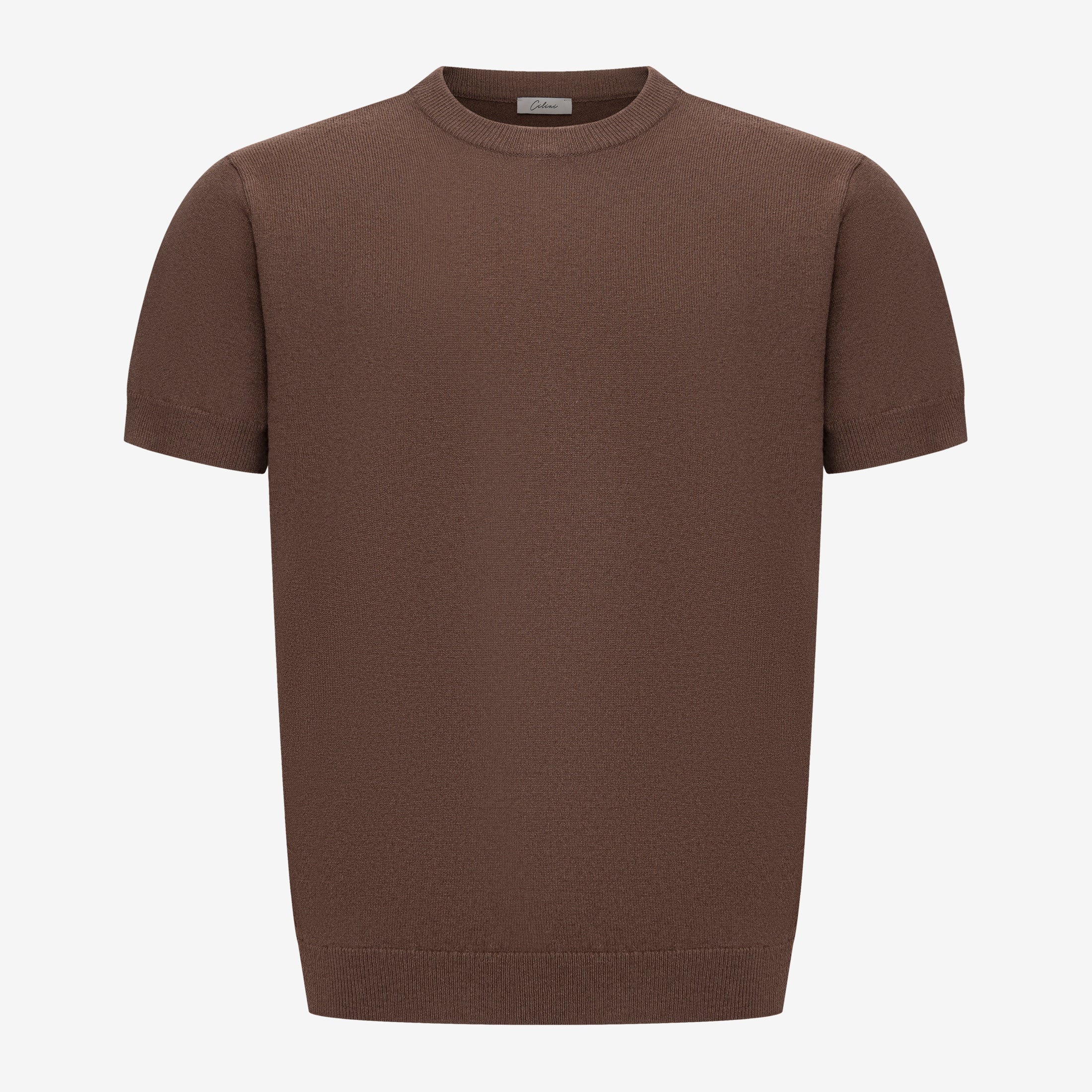 Wollen T-shirt - Bruin