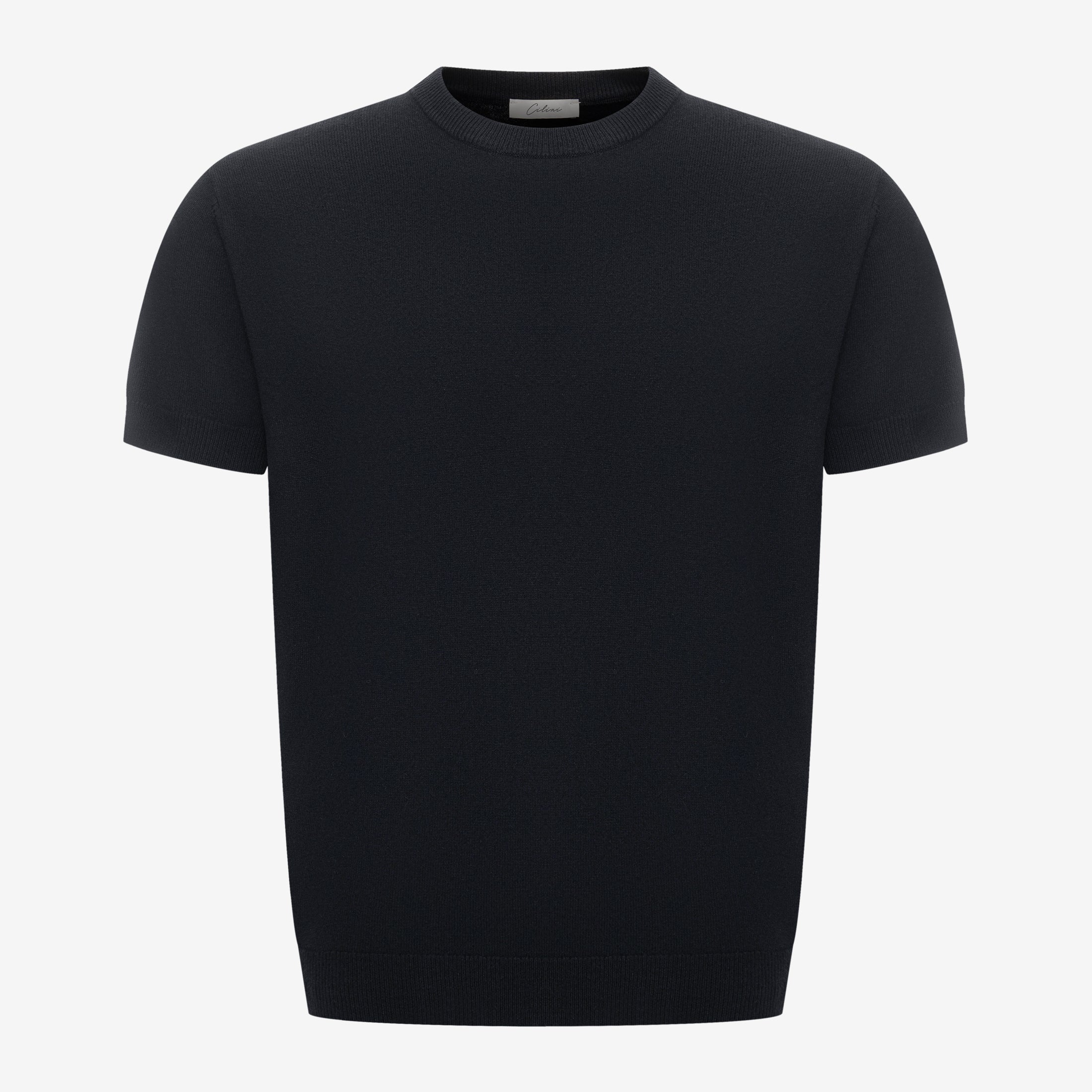 Wollen T-shirt - Zwart