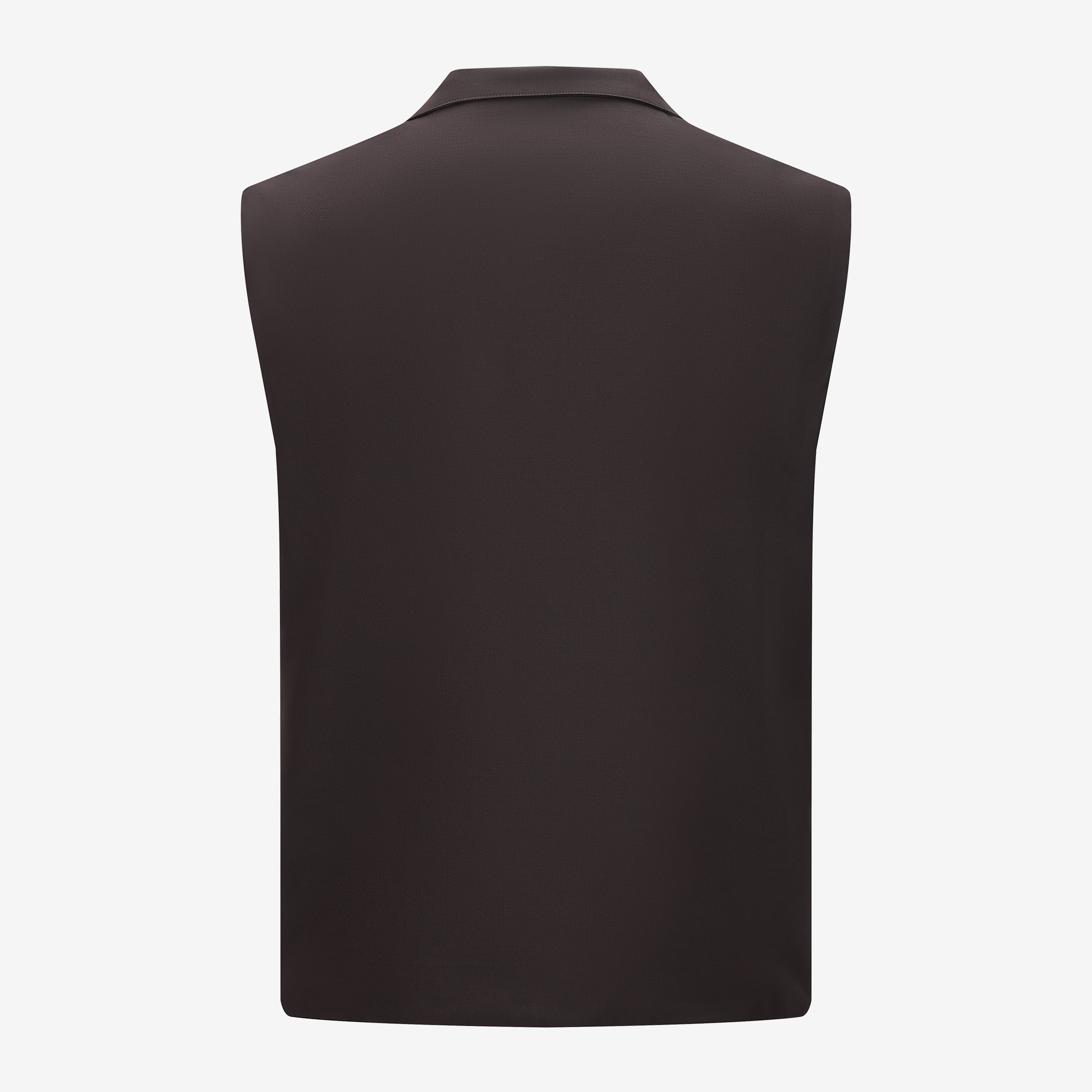 Wool Gilet - Brown