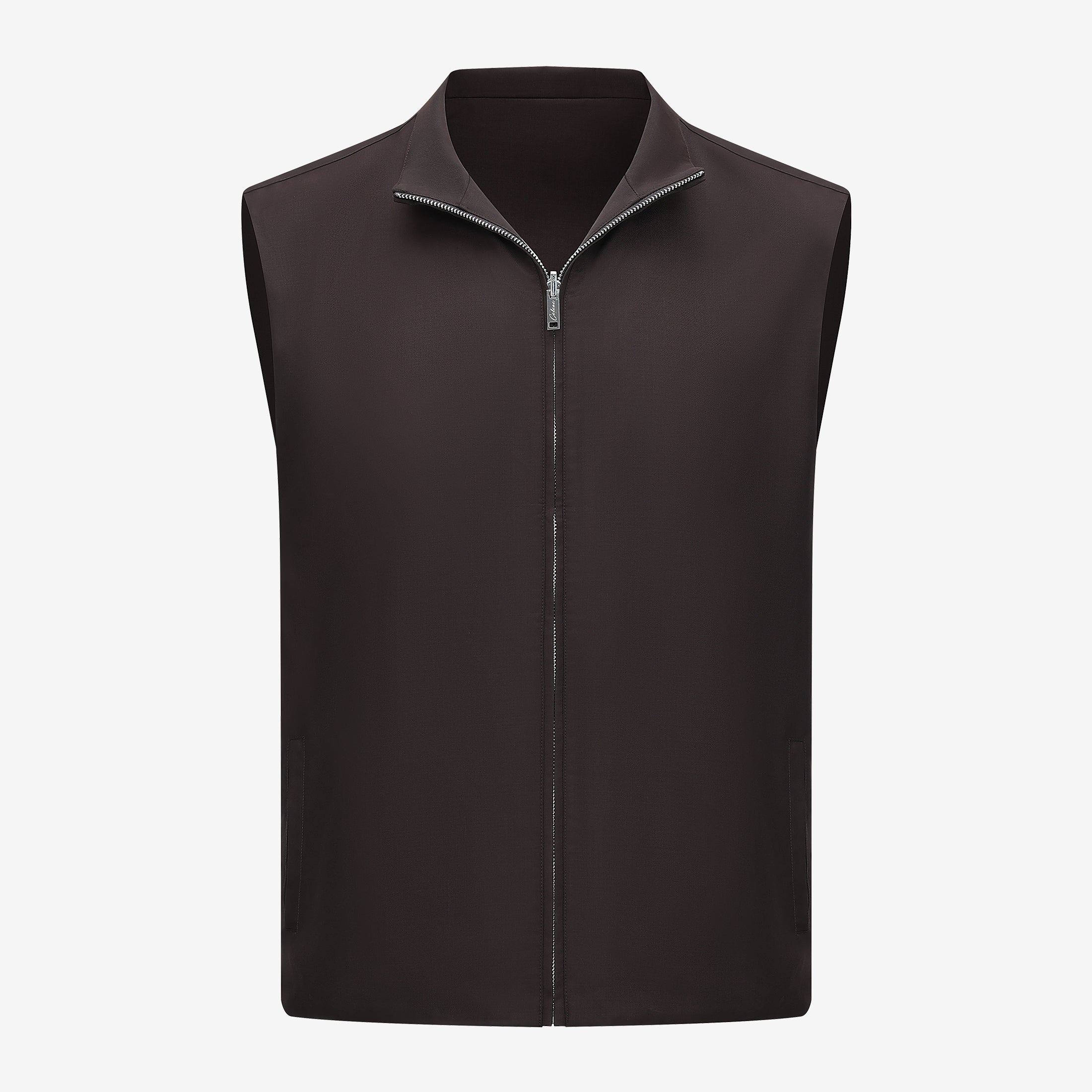 Wool Gilet - Brown