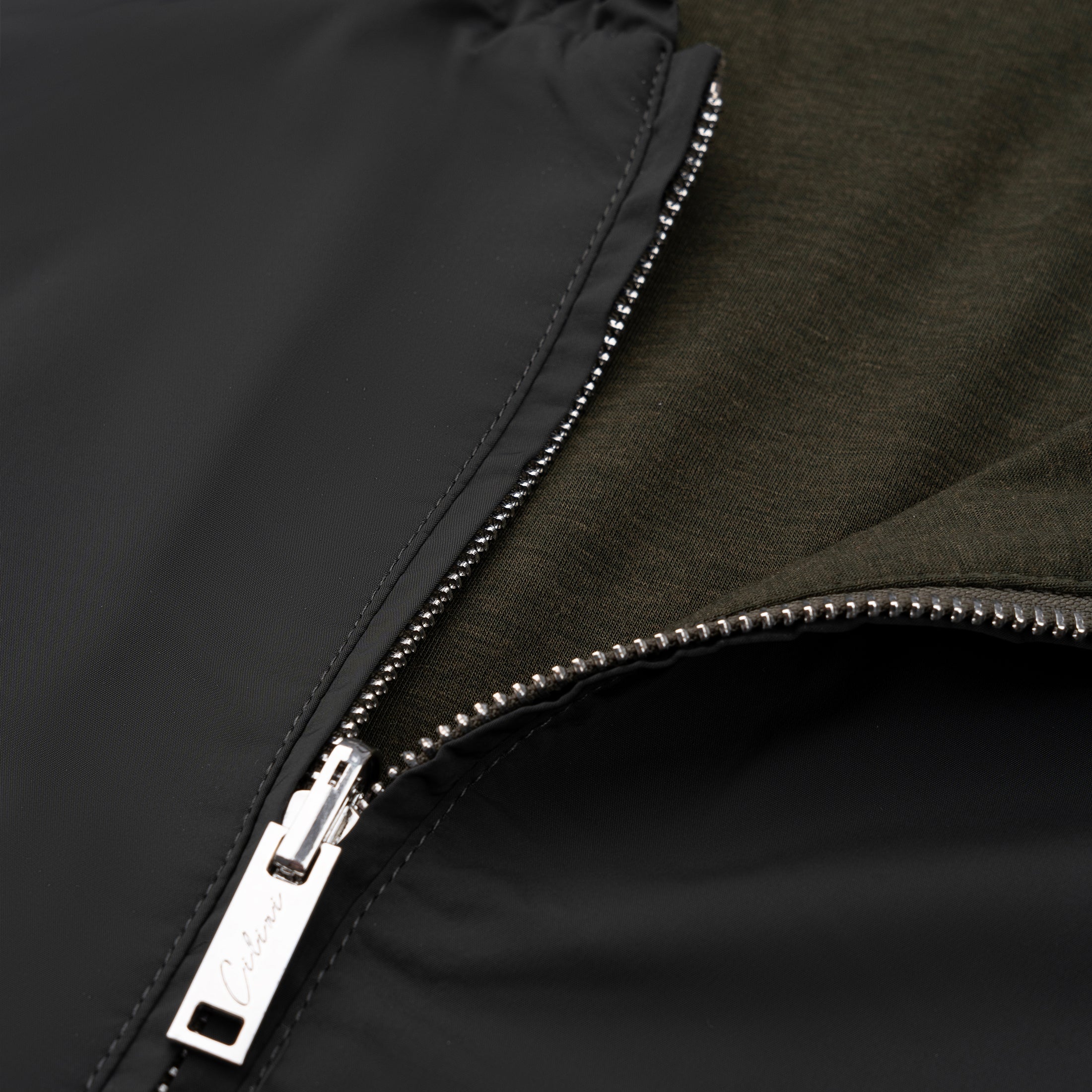 Reversible Jacket With Hood - Green