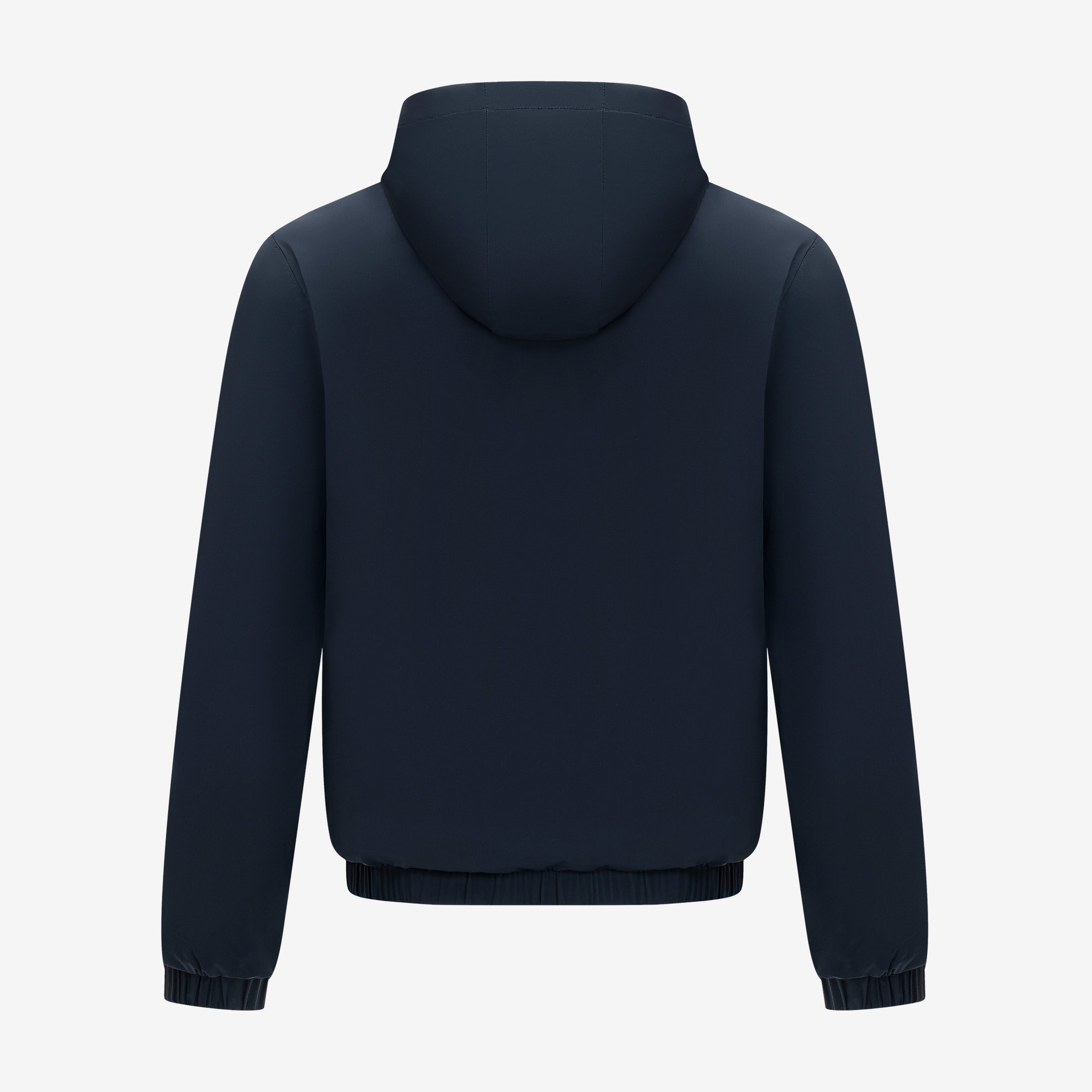 Omkeerbaar jack met capuchon - marineblauw