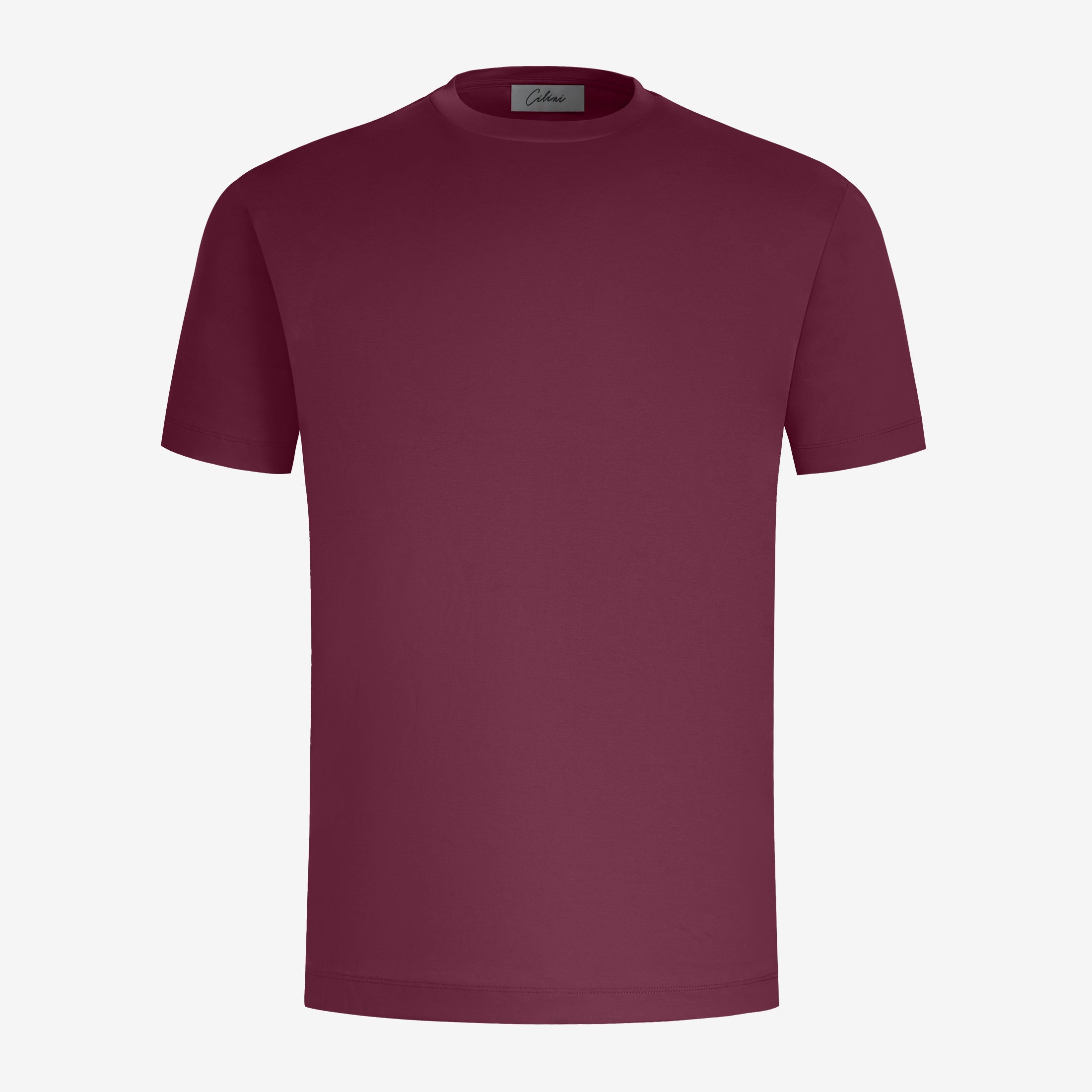 Mercerized Supima T-shirt - Burgundy