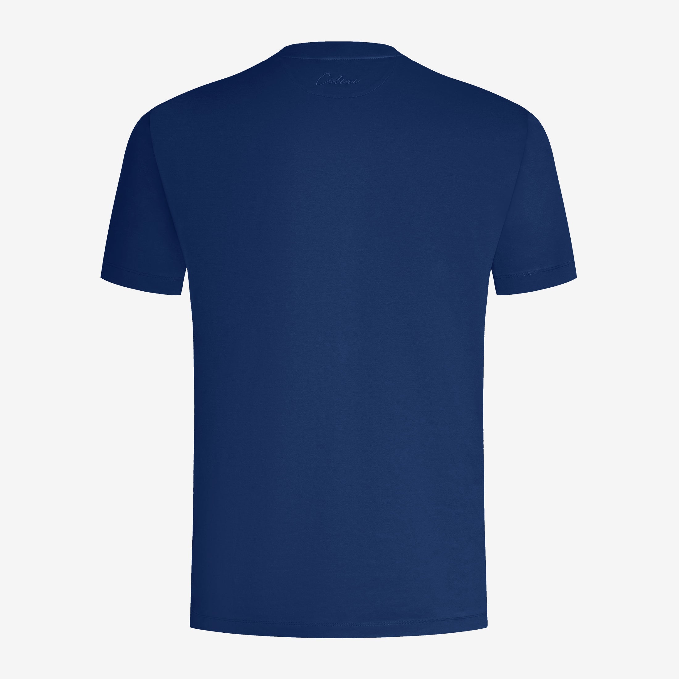 Mercerized Supima T-shirt - Marineblauw