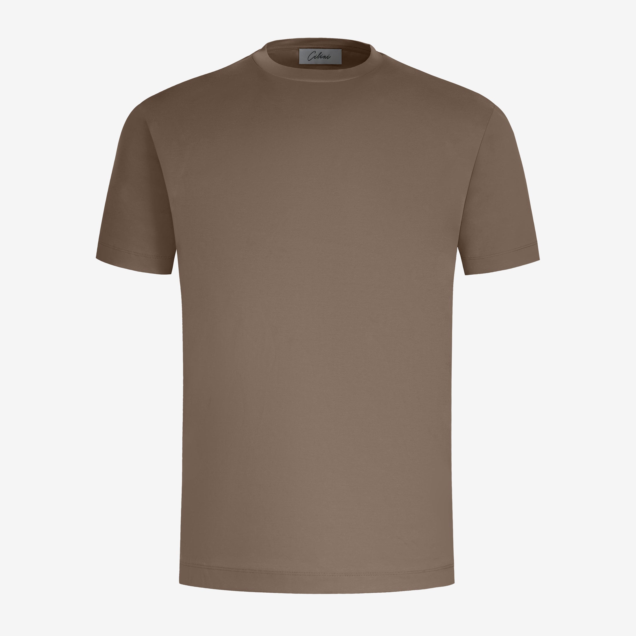 Mercerized Supima T-shirt - Dark Brown