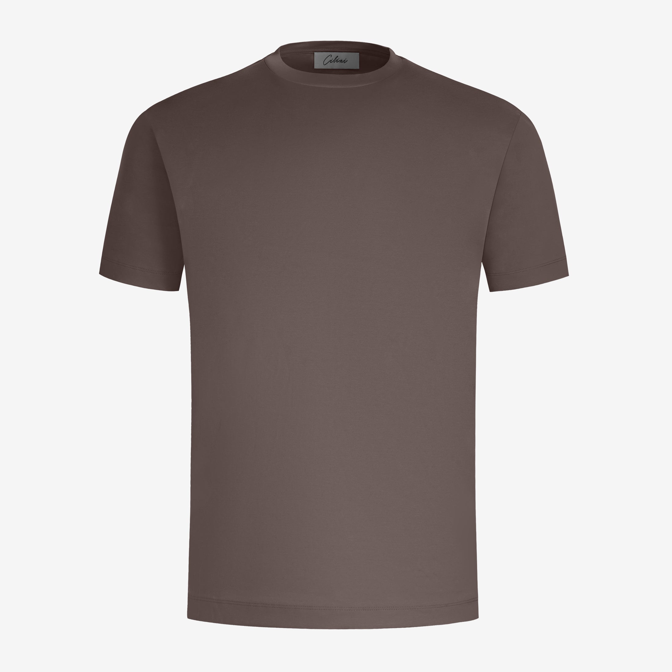 Mercerized Supima T-shirt - Coffee