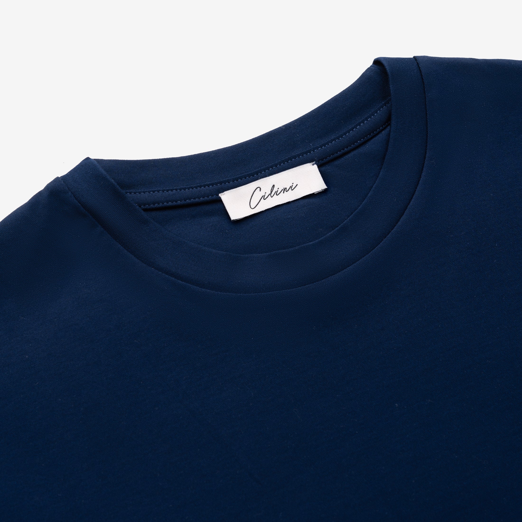 Mercerized Longsleeve - Marineblauw