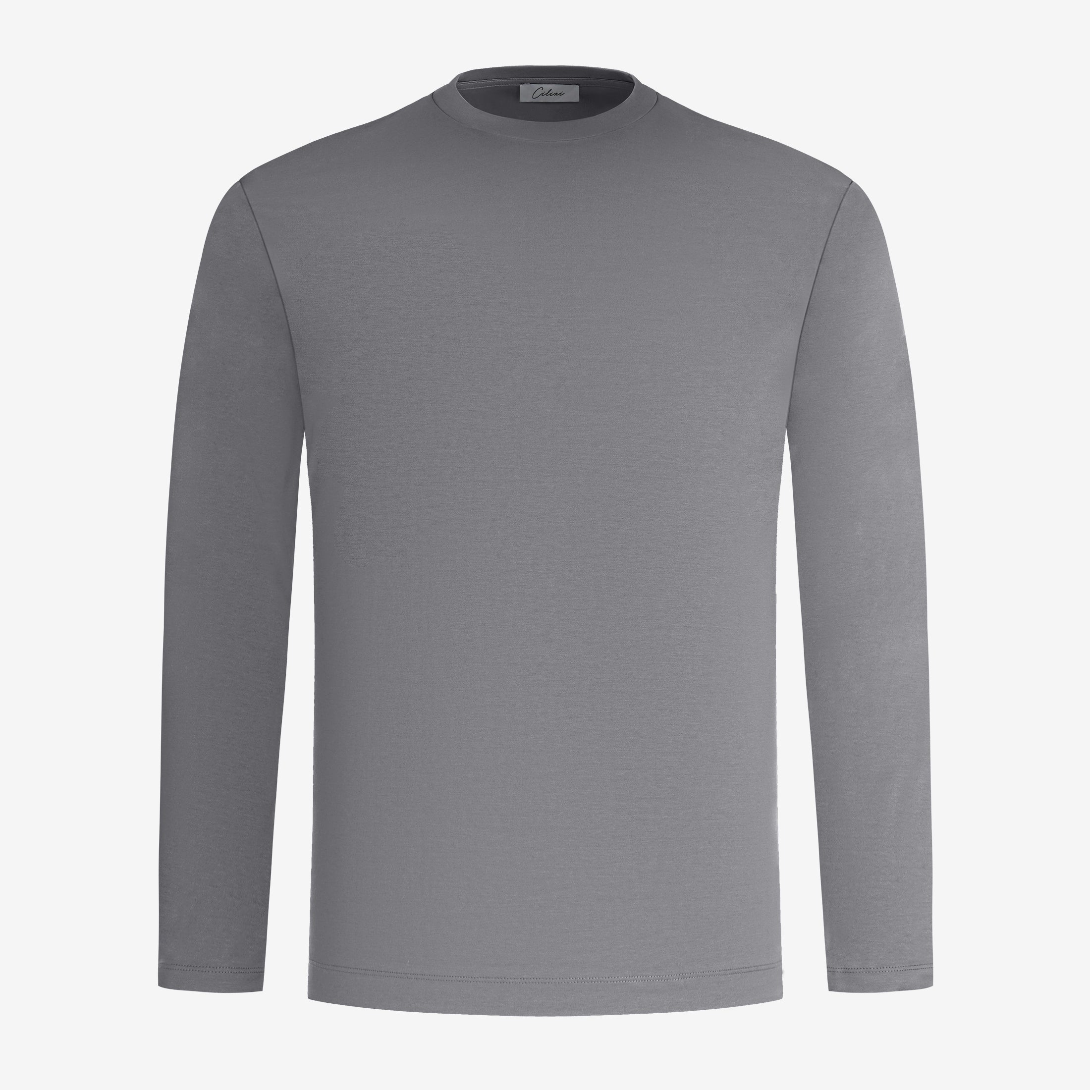 Mercerized Longsleeve - Grijs