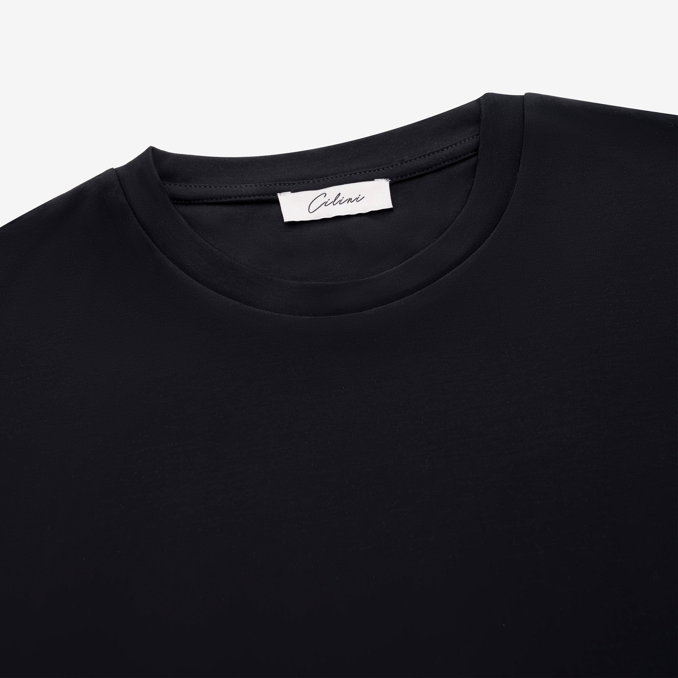 Mercerized Longsleeve - Zwart